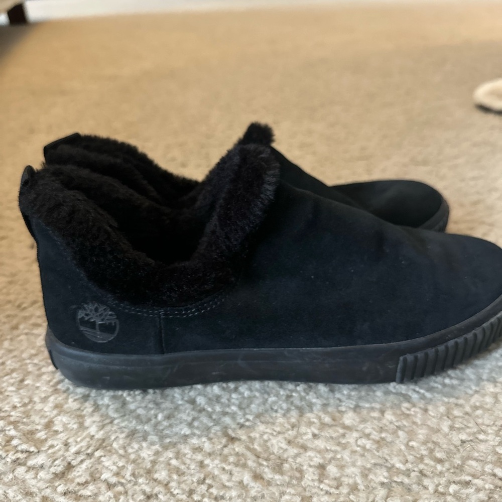 Timberland Black Suede Fleece-Lined Shoes
